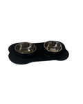 BigBoy Paws Silicone Double Pet Bowl Set